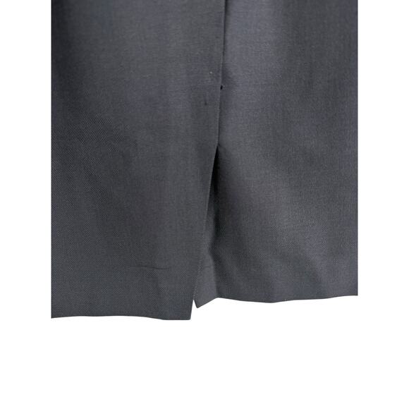 Rebecca Taylor Slate Gray Garbine Suiting Sleeveless Sheath Dress Size 6 - Picture 11 of 12